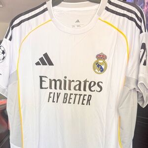 Adidas White and Black Real Madrid Jersey brought from Spain